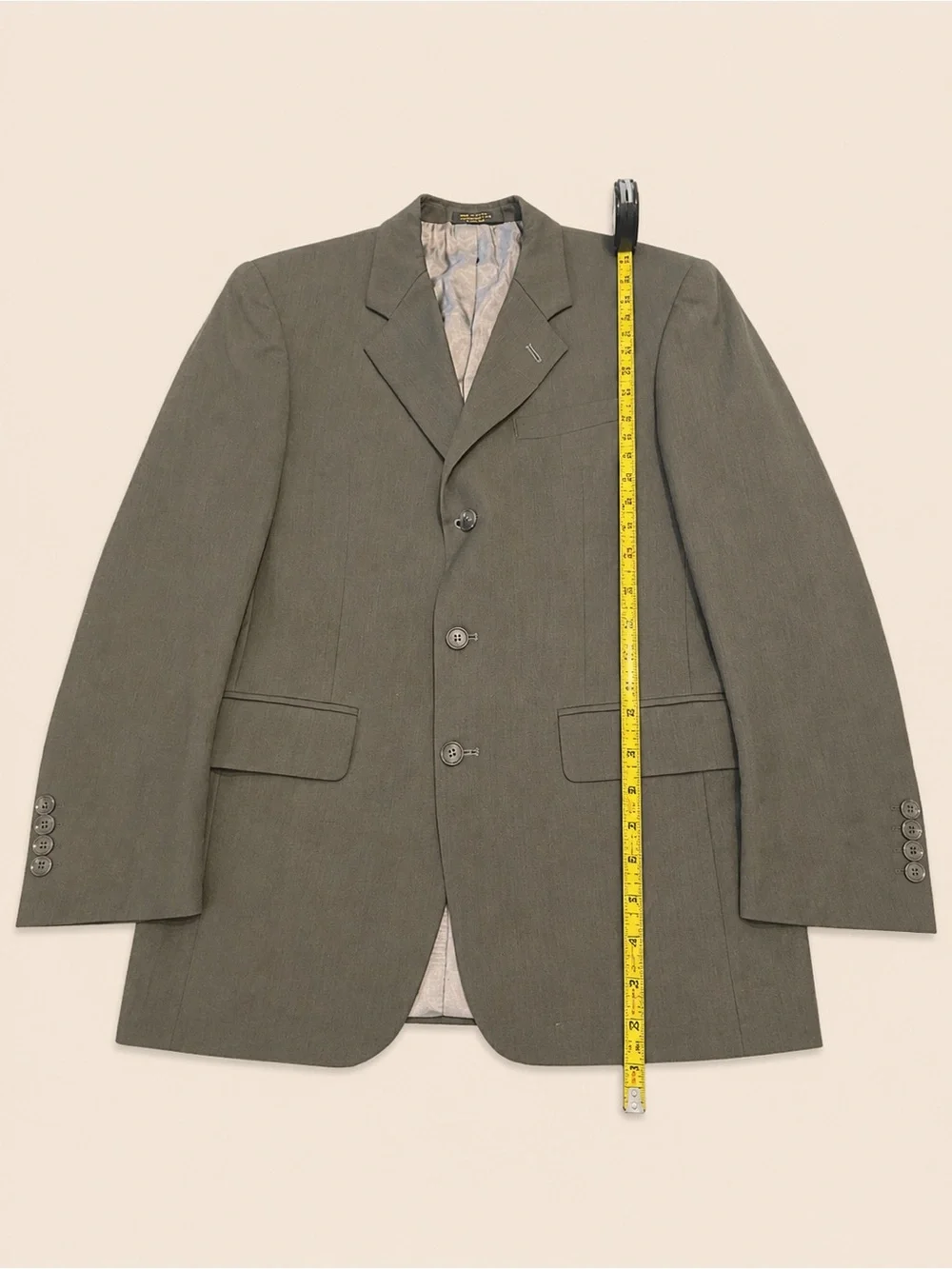 Andrew Fezza Men’s Gray Super 90’s Fine Worsted Wool Blazer Sport Coat 38R